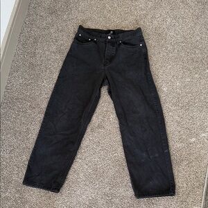 H&M Men's Dark Charcoal Straight Jeans